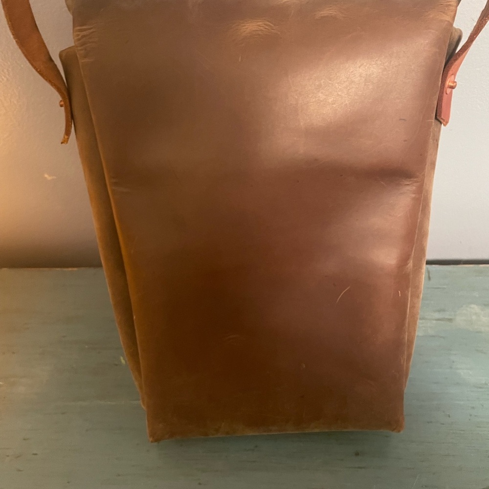 Brown Leather Backpack - image 4